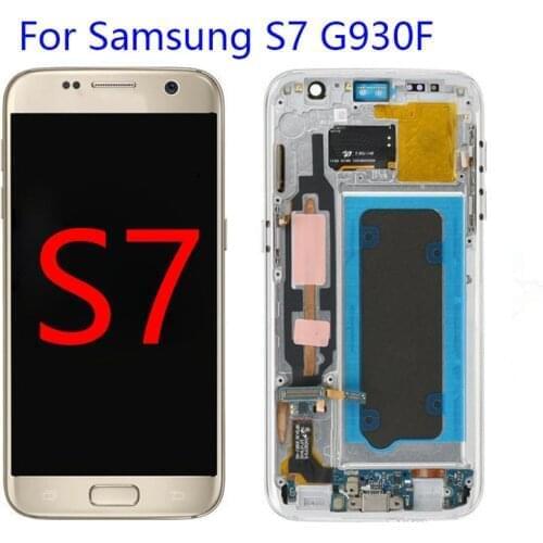 Original OLED LCD fully assembled TFT for Samsung Galaxy S7 display touch digitizer G930 G930F G930A SM-G930F Original
