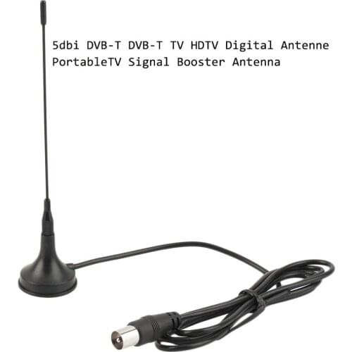 Protable TV Signal Booster Antenna HD Digital TV Antenna 5dbi DVB-T Car Antenna ATSC TV Interior Antennas Amplifier