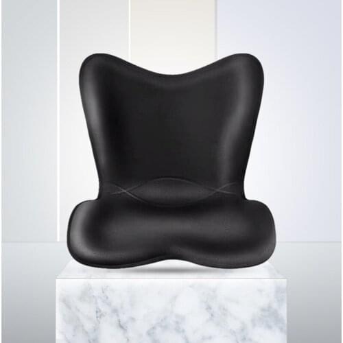 Butterfly-shaped sitting posture correction seat cushion protection spine Japanese waist pillow camel back office almofada