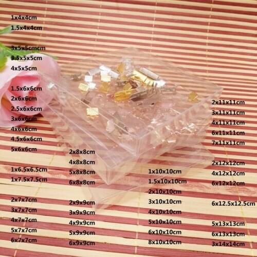 50pcs ABB Clear Plastic Box Storage Jewelry Packaging Box for Jewelry Wedding Ring Box Plastic Transparent Box Packaging Display