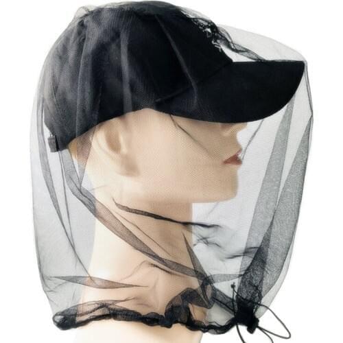 Fishing Hats Fishing Cap Anti Mosquito Bug Bee Insect Mesh Hat Head Face Protect Net Cover Travel Camping Protector 2019