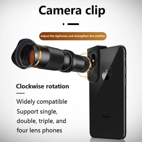 38X Telephoto Lens HD Monocular Telescope Phone Camera Lens for iPhone 11 Xs Max XR X 8 7 Plus Android Smartphone Mobile