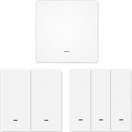 Tuya Smart Bluetooth-compatible ZigBee Wall Switch Support App Control Hub Required Smart Wall Panel Switch