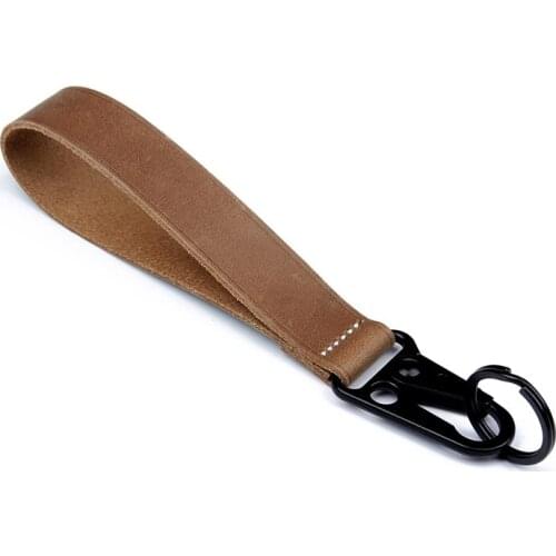 J.M.D Vintage Full Grain Leather Key Chain Women Keychain Men Key Case for Car Automobile Housekeeper Keys Organizer