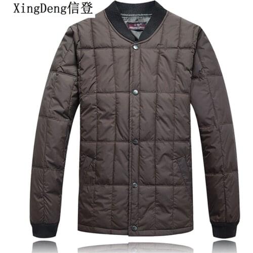 XingDeng 2018 new Ultralight Down Casual Jacket Collar Brand Coat Down Mens Winter fashion Parkas Outerwear Snow Warm clothes
