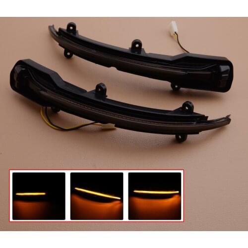 Amber Dynamic Sequential Turn Signal LED Rearview Mirror Blinker Indicator Light fit for Audi SQ5 8R SQ7 4L Facelift 2009-2015