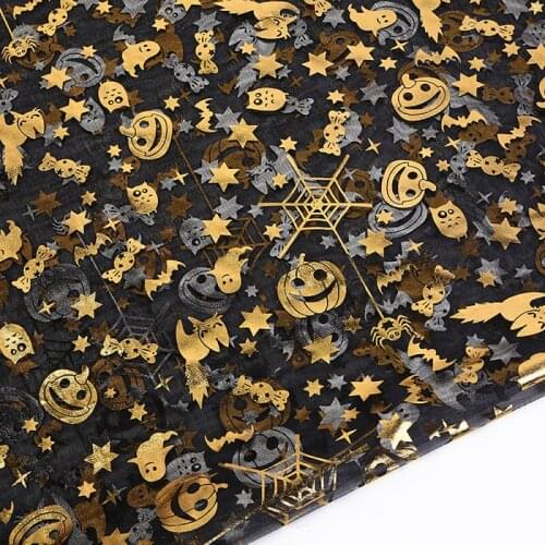 91x150cm Halloween Jacquard Mesh Fabric For DIY Festival Clothing Materials Home Textiles Sewing Supplies