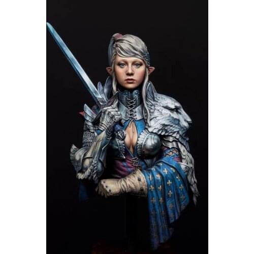 1/10 BUST Resin Figure Model Kit LORA Beauty Soldier GIRL unpainted unassembled