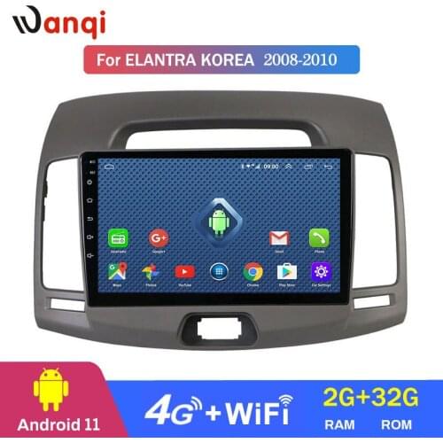 4G Lte All Netcom 9 inch Android 8.0 CAR gps Navigation Radio For Hyundai Elantra Avante 2008-2010 Car DVD Player