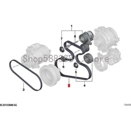 CAR engine belt bm wE70 X5 3.0si generator belt engine belt rubber timing belt rubber transmission belt