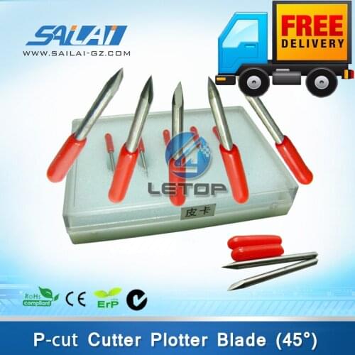 Free Ship 10 Boxes 5pcs/box Cutting Plotter Blade For P-cut Cutter Plotter Vinyl Knife 45 degree