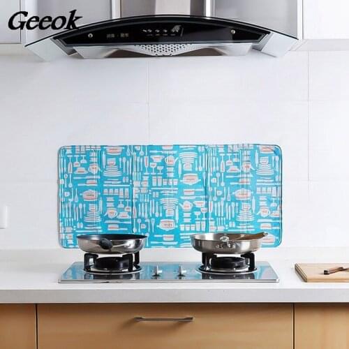 Splatter Shield Guard Oil Divider Splash Proof Baffle Tool Kitchen Cooking Frying Pan Oil Splash Screen Cover Gas Stove
