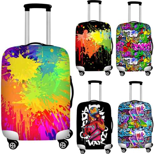 Colorful Travel Thick Suitcase Protective Cover Luggage Covers Trunk Case Apply To 18''-32'' Trolley Baggage Travel Accessories