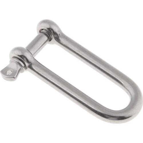Boat Marine 1/4" D Ring Bow Shackle Screw Pin Clevis Rigging Towing