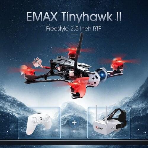 Emax Tinyhawk II 2.5 Inch FPV Racing Drone w/ Frsky RunCam Camera Frsky D8 F4 Flight Controller 200mW VTX TH1103 7000KV Motor