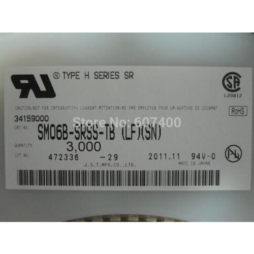 SM06B-SRSS-TB CONN HEADER SH 6POS SIDE 1MM TIN Connectors terminals 100% new and original parts SM06B-SRSS-TB(LF)(SN)