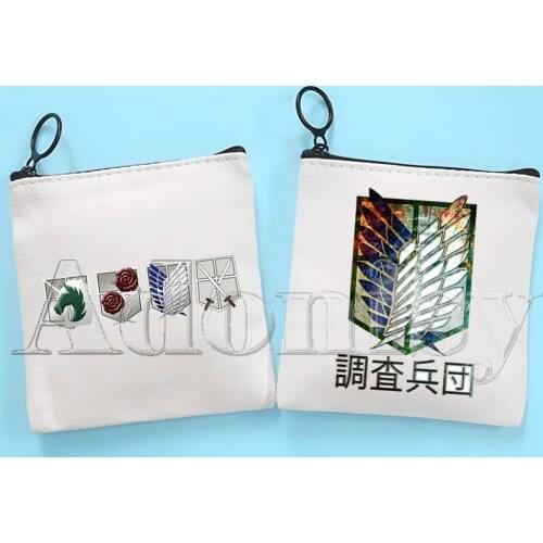 Attack on Titan Korean Style Cartoon Printed Canvas Bag Design Canvas Simple and Fashionable Storage Bag