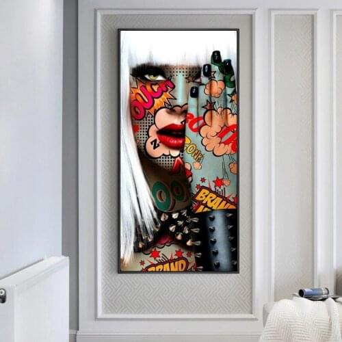 Body Graffiti Art Paintings Print on Canvas Art Posters and Prints Modern sexy Girls Canvas Pictures For Living Room Cuadros