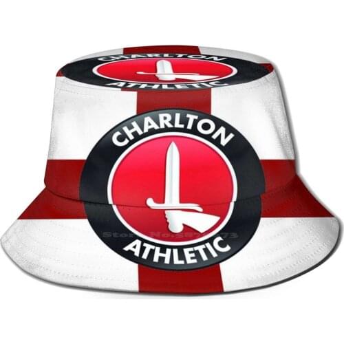 Charlton Fc Pattern Design Printed Travel Bucket Hats Charlton Football England