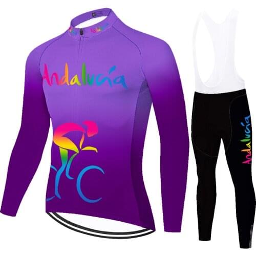 Andalucia Summer Spirng Mallot Equipacion Masculino Maillot Uniforme Ropa Hombre Verano Conjunto Ciclismo Equipamento Ciclismo