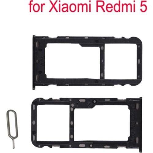 For XIAOMI Redmi 5 Original Phone SIM Card Tray Adapter For Xiaomi 5 Housing New Micro SD Card Tray Holder Replacement + Tools