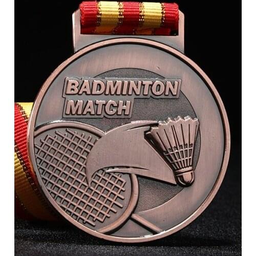 Medal metal medal General Badminton Medal Metal Medal School Sports Competition Gold And Silver Bronze Medals 2020