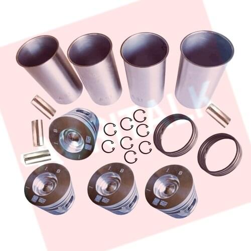Set of pistons, piston rings, liners, pins, circlips for tractor like Foton TB504 with Xinchai 495BT / A498BT, part number