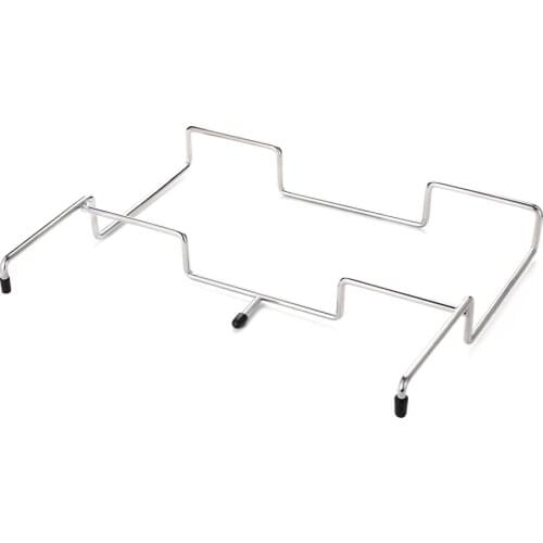 A443 Outdoor Camping Stainless steel Garbage Shelf Tableside Storage Hanger Camping Garbage Bag Hanging Bracket