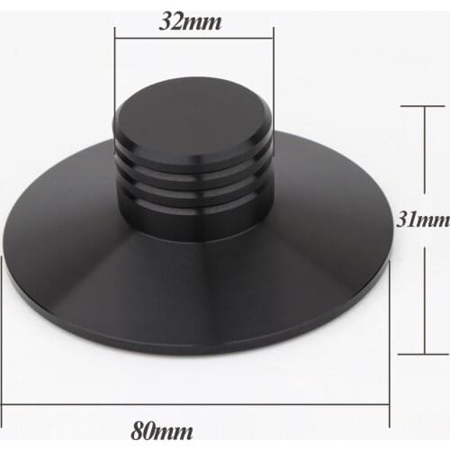 NEW Black Record Weight Clamp LP Vinyl Turntables Metal Disc Stabilizer