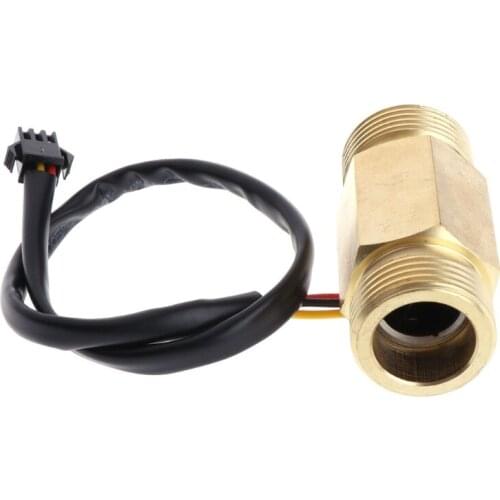 Water Flow Sensor G3/4" Hall Flowmeter Switch DN20 1-30L/min Liquid Flow Meter Y5JA