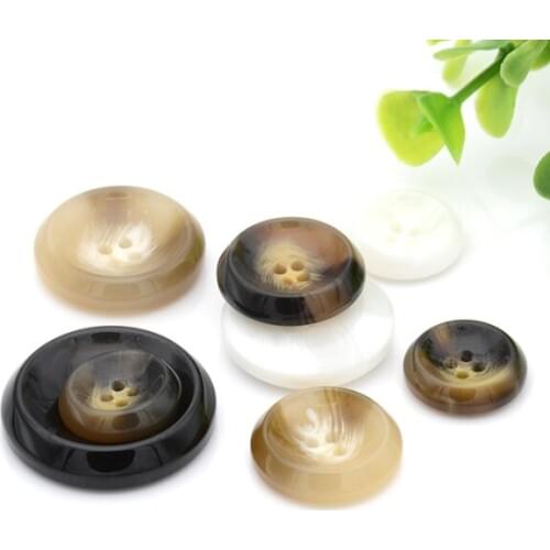 High-grade resin button fashion woolen coat button light pattern windbreaker button suit button