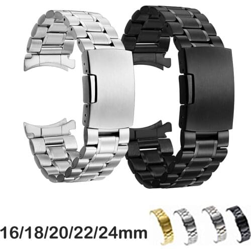For Samsung Galaxy Watch Band 3 Active2 45mm / Watch 46mm / Gear S3 Frontier / Gear S3 Classic, Premium Stainless Steel Bands