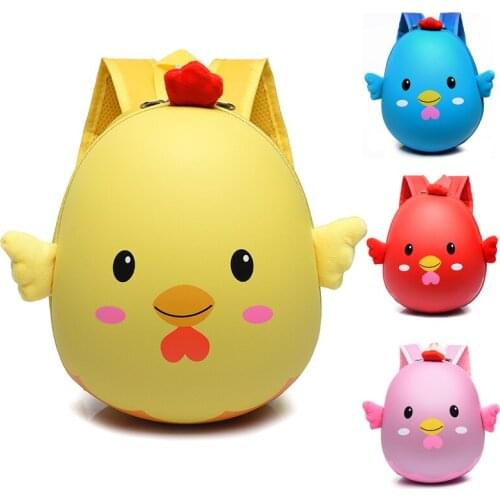 New design EVA cartoon shape cute animal kids eggshell backpack bags kindergarten children backpack kids school bags for girls
