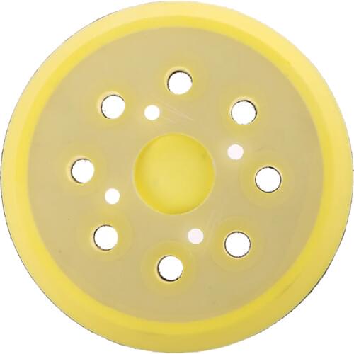 5 Inches 125 MM 8-Hole Back-up Sanding Pad 4 Nails Hook and Loop Sander Backing Pad for Electric Grinder Power Tools