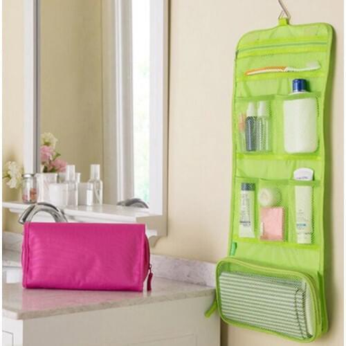 Portable Travel Waterproof Portable Hanging Toiletry Bag Women Cosmetic Organizer Pouch Hanging Cute Wash Bags Makeup Bag