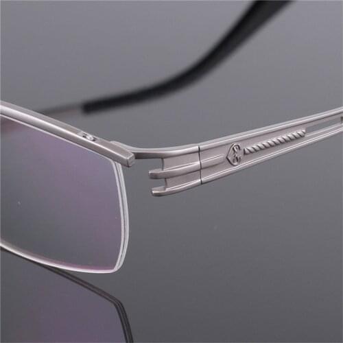 Titanium Glasses High Quality Square Men Eyeglasses Prescription Glasses Full Frame Designer Optical Glasses Frame 128