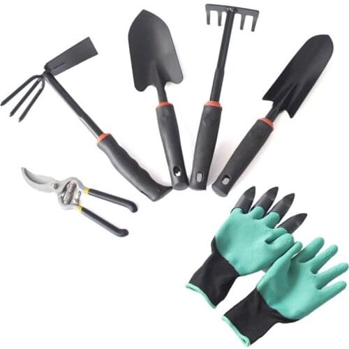 High quality New Home Gardening Tool Set Balcony Home-grown Mini Digging Suits Six-piece Shovel Rake Garden Tools Combination