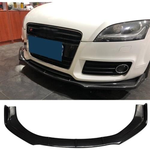 Front Bumper Spoiler Protector Plate Lip Body Kit Rear Wrap Angle Splitters Diffuser Strip Chin Shovel For Audi TT 2008 - 2013