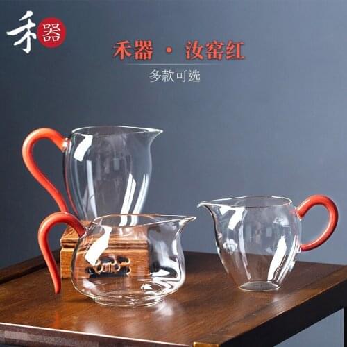 Taiwan grain is just a cup of cool tea sea series cups and heat-resistant glass cup size reasonable glass