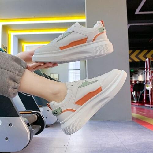Thick-soled white shoes womens tide 2021 spring and summer new casual sports board shoes female students running shoes