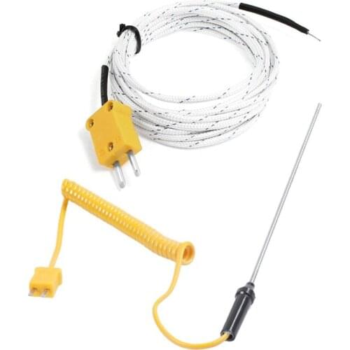 2 Pcs K Type Thermocouple Sensor Probe, -30-400C & 0-1100C