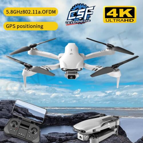 2021 New F10 Drone 4K HD Dual Camera With GPS 5G WIFI Wide Angle FPV Real-time Transmission Rc distance 2km Professional Drones