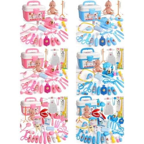 26/31/39 Pcs Pretend Doctor Nurse Toy Kit Dentist Playset for Boys Girls Birthday Gifts 69HE