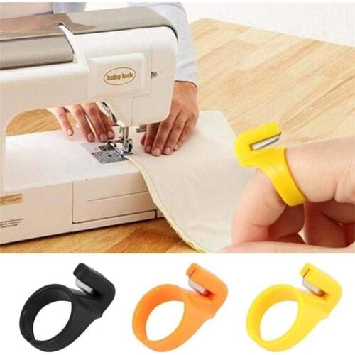 3PCS/Set New Plastic Thimble Sewing Ring Thread Cutter Finger Blade Needle Craft Household Sewing Machine Accessory