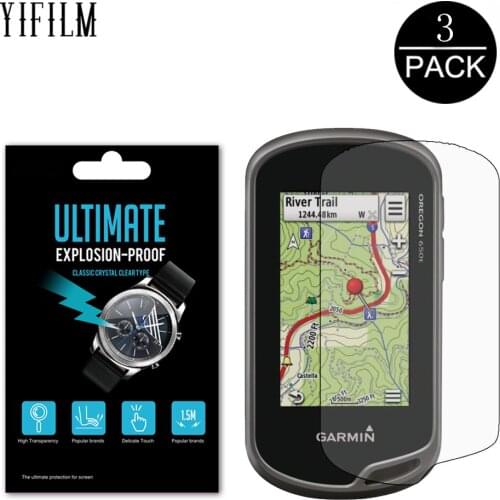 3Pcs Ultra-thin HD Clear PET Film For Garmin Oregon 600 600T 650 650T GPS Screen Protective Film Nano Anti-shock Film Not Glass