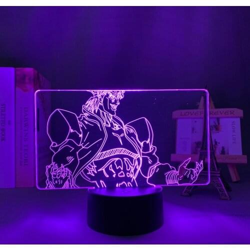 3d Light Anime JoJo Bizarre Adventure Dio Brando for Bedroom Decor Light Birthday Gift for Him Jojo Led Lamp Manga