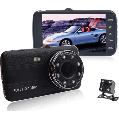 Car Dash Cam 4 inch Car DVR Camera Video Recorder Full HD 1080P 170 Wide Angle Auto Dash Camera Dashcam G Sensor Rearivew Camera