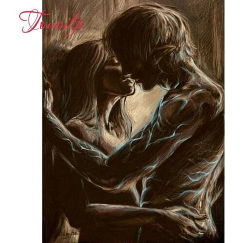 DIY 5D Full Diamond Mosaic Angels Kiss Handmade Diamond Embroidery all Pattern 5d diy Diamond Painting crystal Cross Stitch Kits