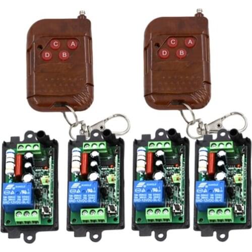 110V 220V 1CH 10A RF Wireless Remote Switch Remote Controll ON/OFF Receiver & Transmitter 315Mhz or 433Mhz SKU: 5142