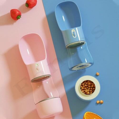 Pet Dog Water Bottle Feeder Bowl Portable Water Food Bottle Dog Feeder Pets Outdoor Travel Drinking Dog Bowls Water Bowl for Dog